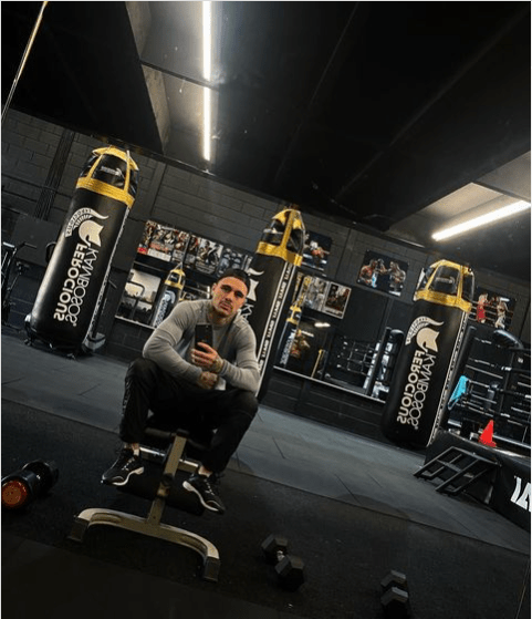 George Kambosos Jr slept in his gym ahead of his rematch with Devin Haney