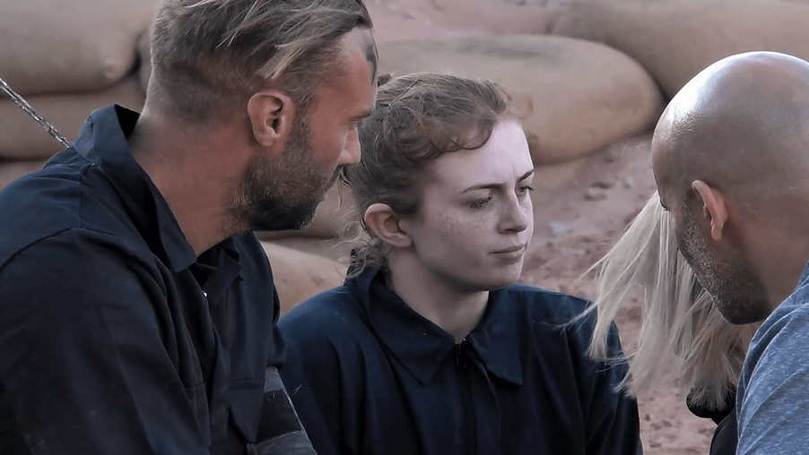 Celeb SAS star Maisie Smith shakes as she gets buried ALIVE with Calum Best in brutal finale task