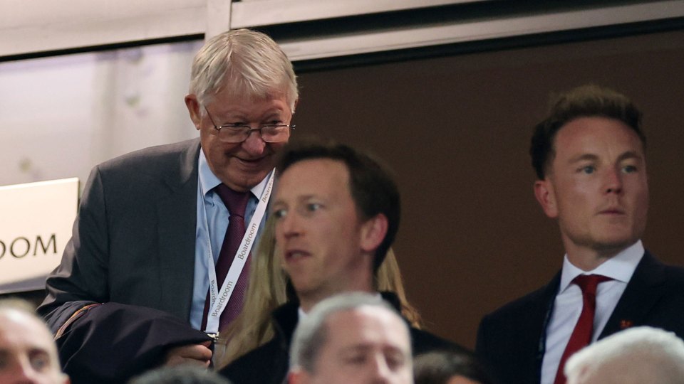 Sir Alex Ferguson was spotted taking his seat at Anfield to watch Liverpool vs Rangers