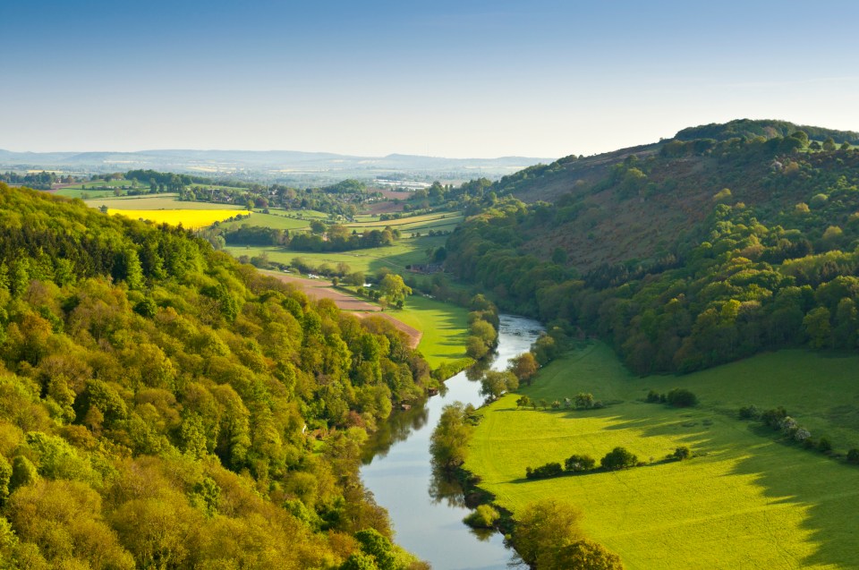 Monmouthshire is home to the Wye Valley, one of the UK's Areas of Outstanding Natural Beauty