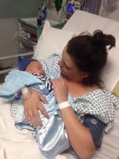 Jade McEwan, 28, was awake and suffered excruciating pain when surgeons cut her stomach open to deliver her son