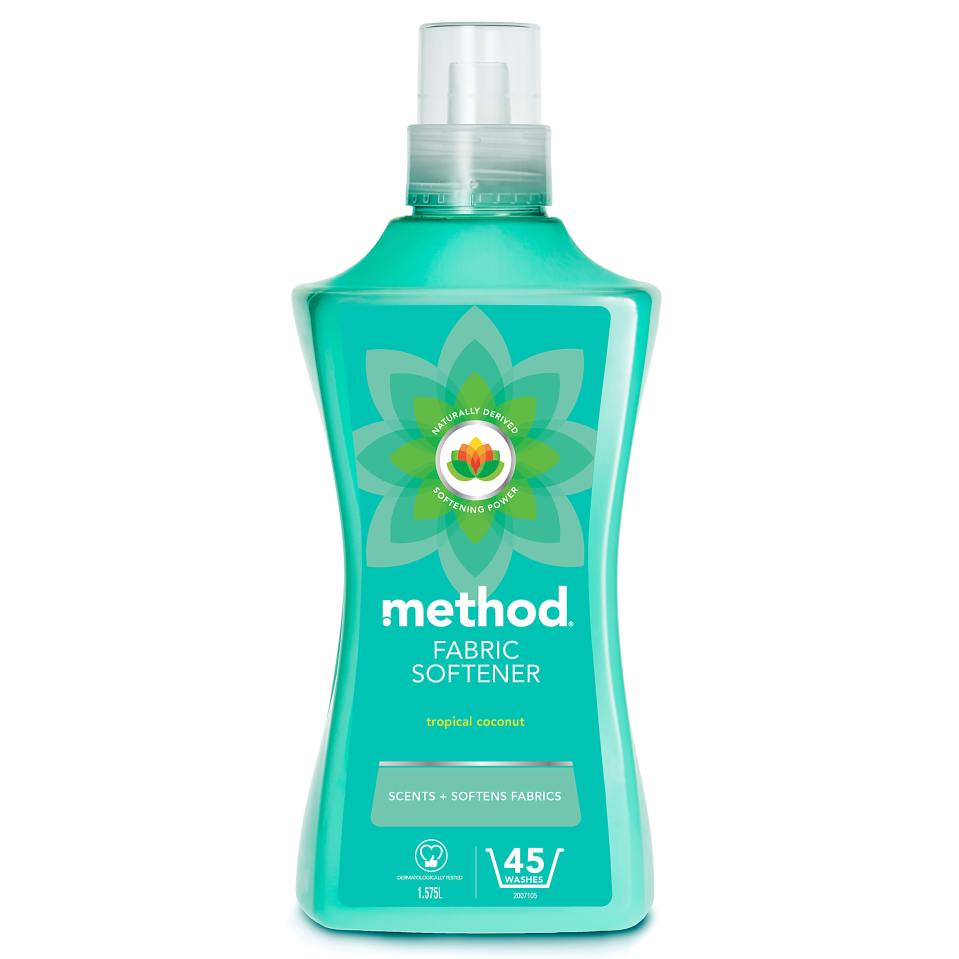 Grab this tropical coconut scented fabric softener for £4 from MethodShop