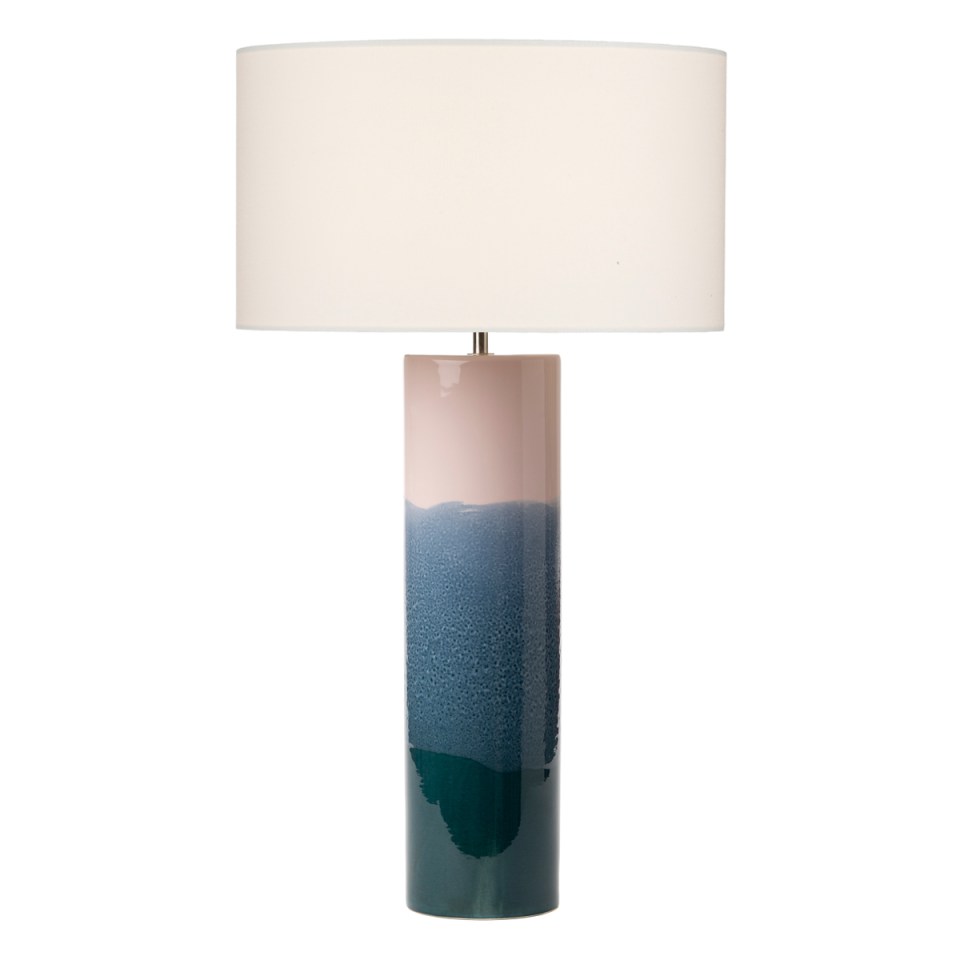 The Ignatio ceramic table lamp is £73.36 from homelightsdirect.co.uk,