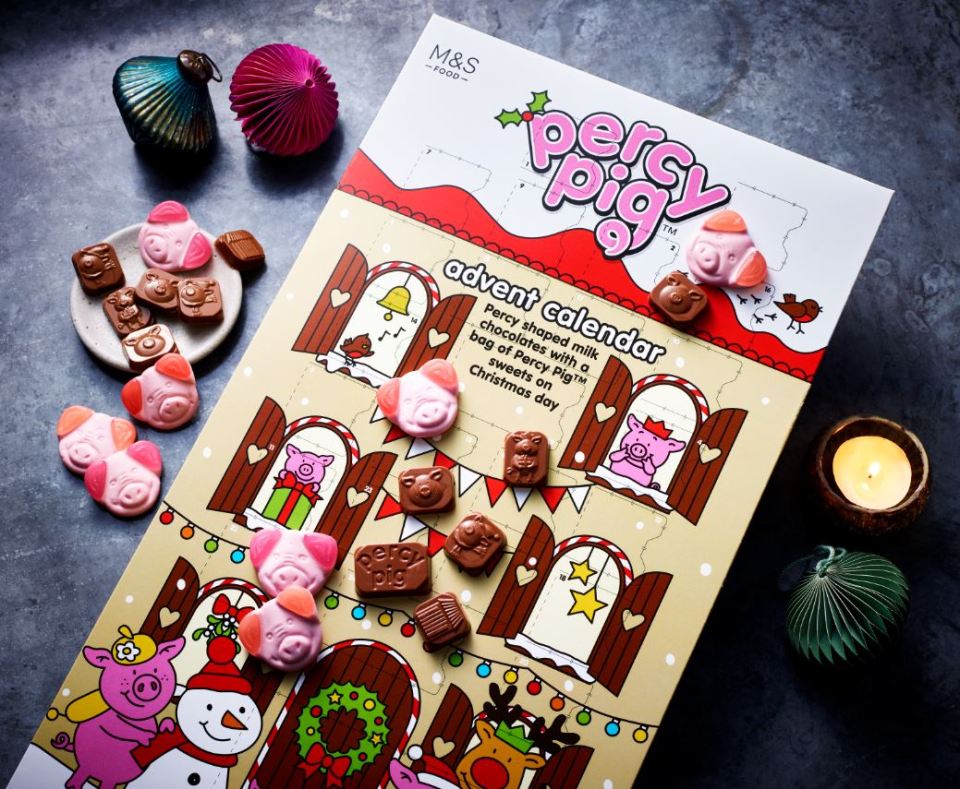 Percy Pig advent calendar, £5, in stores now