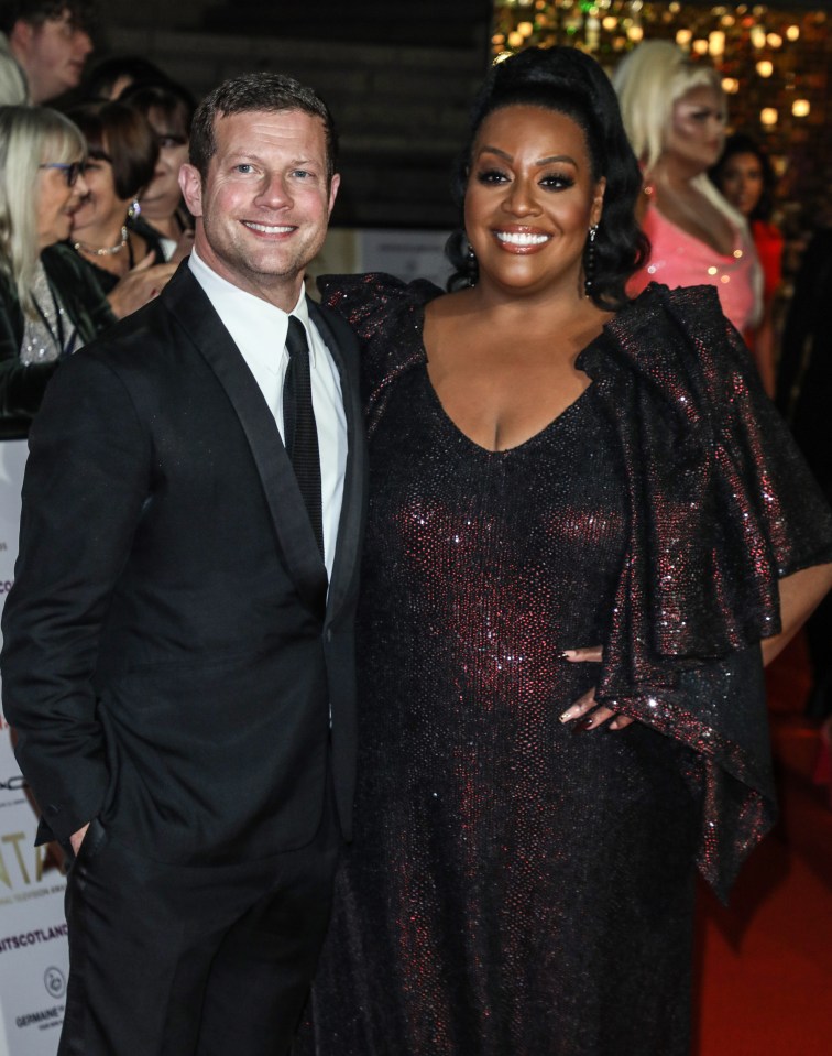 Close pals Dermot and Alison arriving at the NTAs