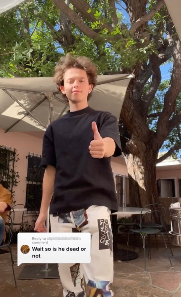 Jacob Sartorius responded to death rumours with new TikTok video after wild claims of the star's passing