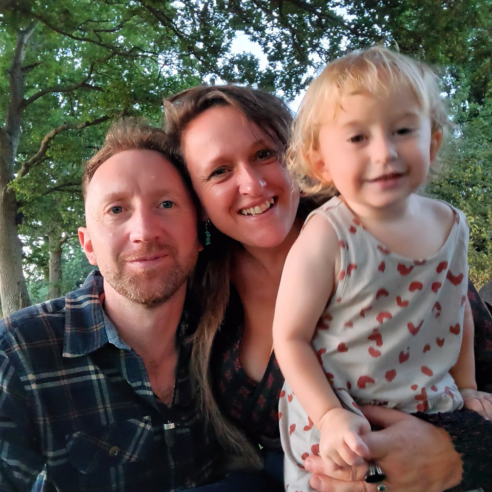 Juliet Owen-Nuttall lives in Sussex with her partner Daniel  and their two-year-old daughter, Lyra