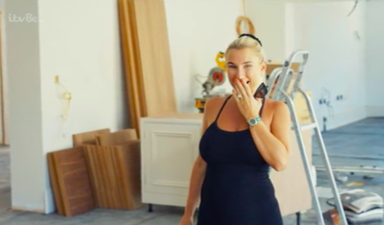 Billie Faiers was left overwhelmed when seeing her kitchen for the first time