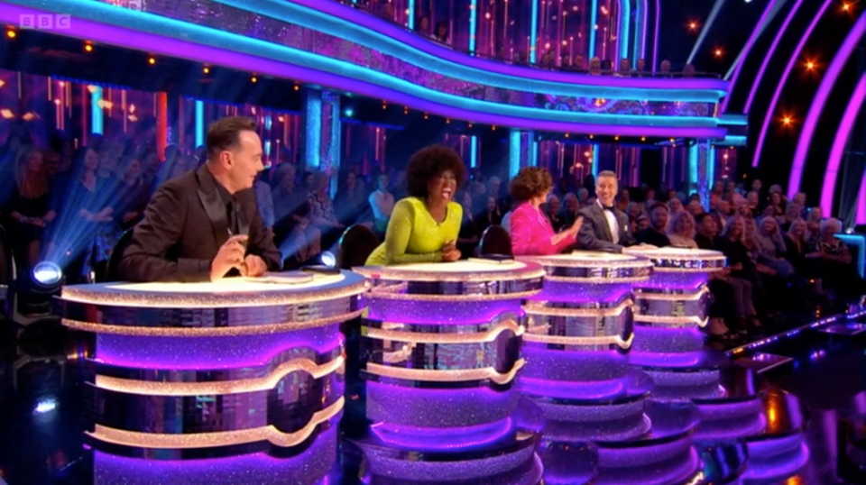 The other judges burst into laughter at Shirley's blunder