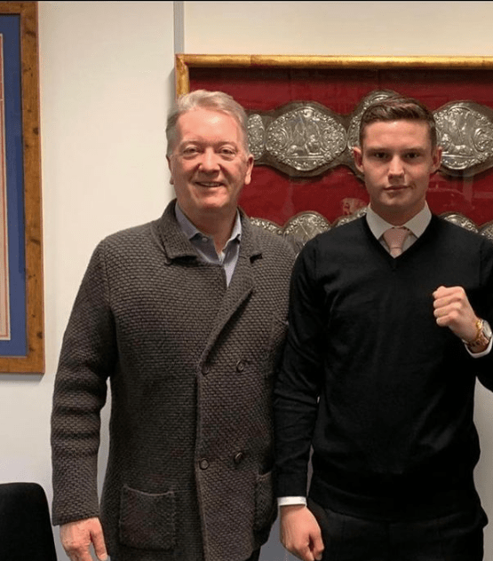 Promoter Frank Warren and Joshua Frankham