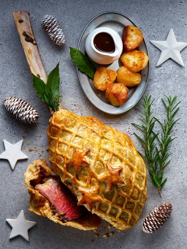 Extra Special Tomahawk Wellington, £28/kg, food to order only, available from December 13.