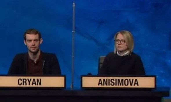 University Challenge viewers called for Anisimova to be 'the new Paxman'