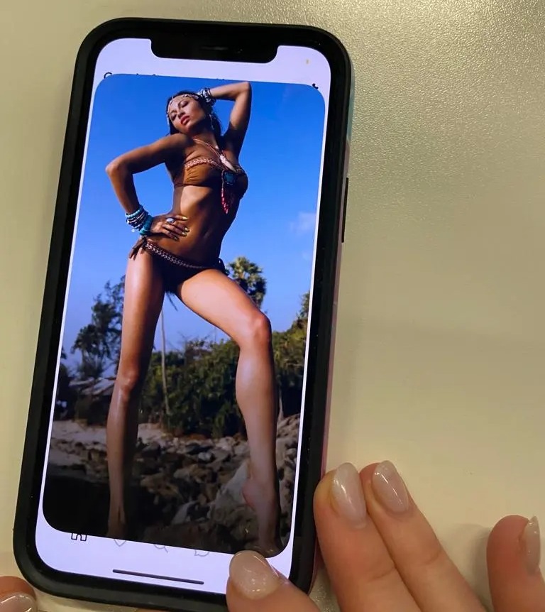 Katya showcases bikini snaps highlighting her stunning figure on the app