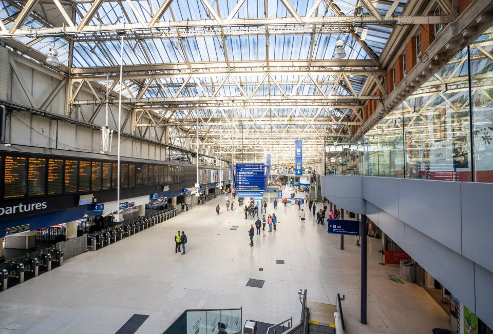 London's Waterloo station was almost deserted yesterday due to the strike