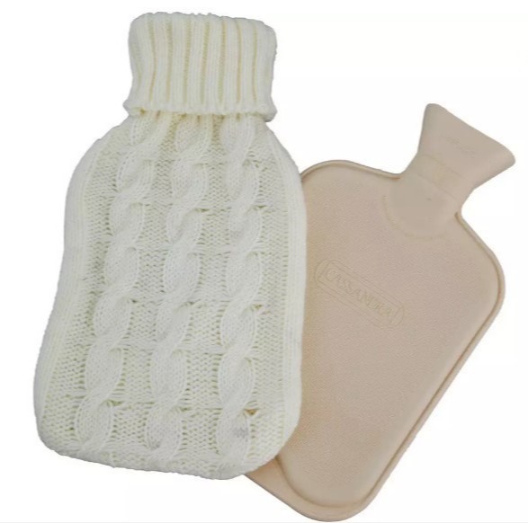 Hot Water Bottle with Chunky Knit Cover, £10.50