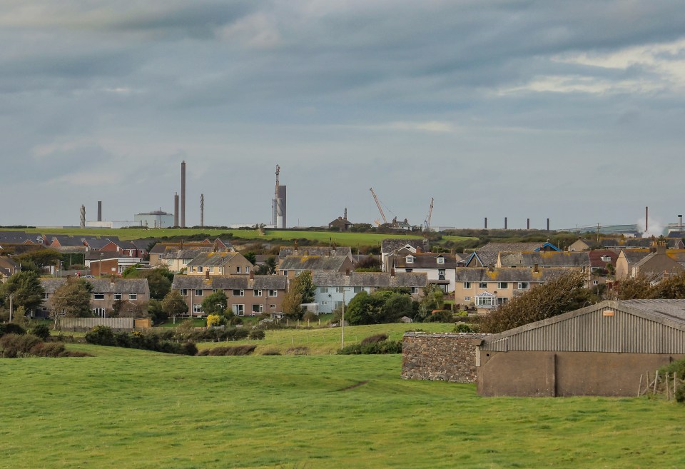 The village sits a stone's throw from the site