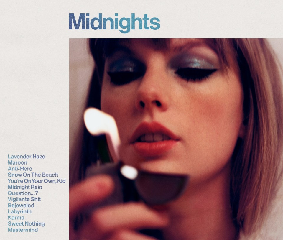 Taylor has now sold a massive 157,869 copies of her new album Midnights here since it came out on Friday