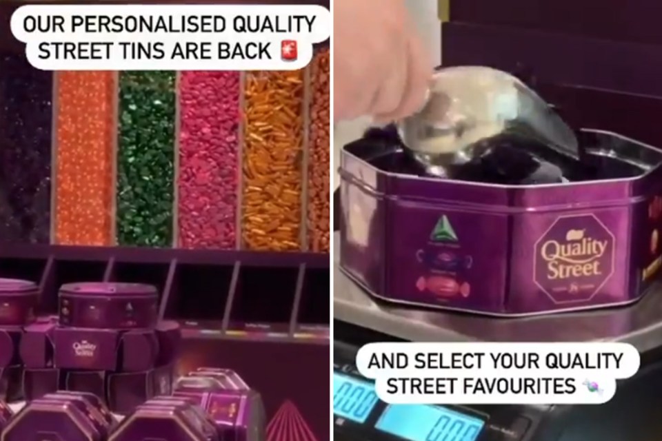 Fans were blown away at the news they could personalise their Quality Street tins