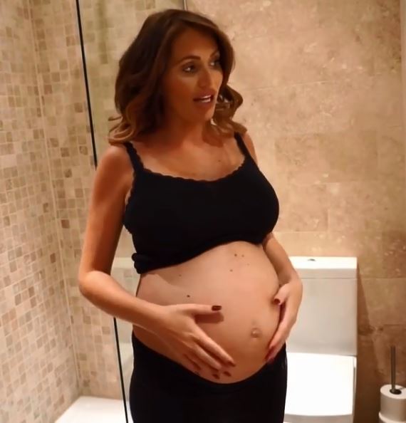 Amy, pictured during her first pregnancy, is 15 weeks pregnant