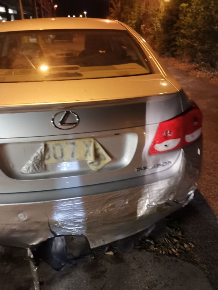 The car had to be written off after £7,000 worth of damage was caused