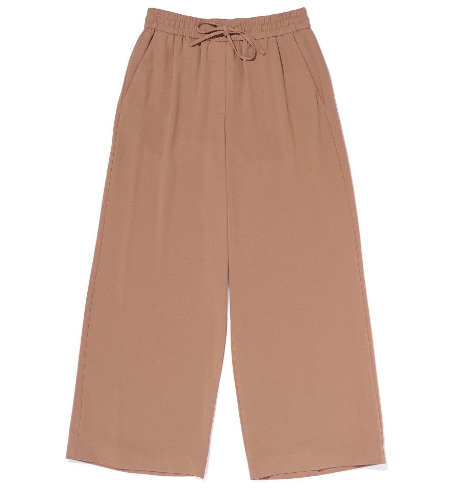 These beige wide-leg trousers from M&S are a great and timeless piece for your wardrobe - Trousers, £29.50, M&S