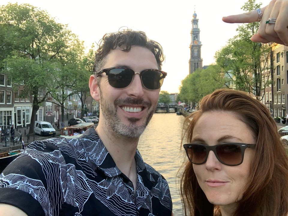 Blake pictured with his wife Kerry recently in Amsterdam