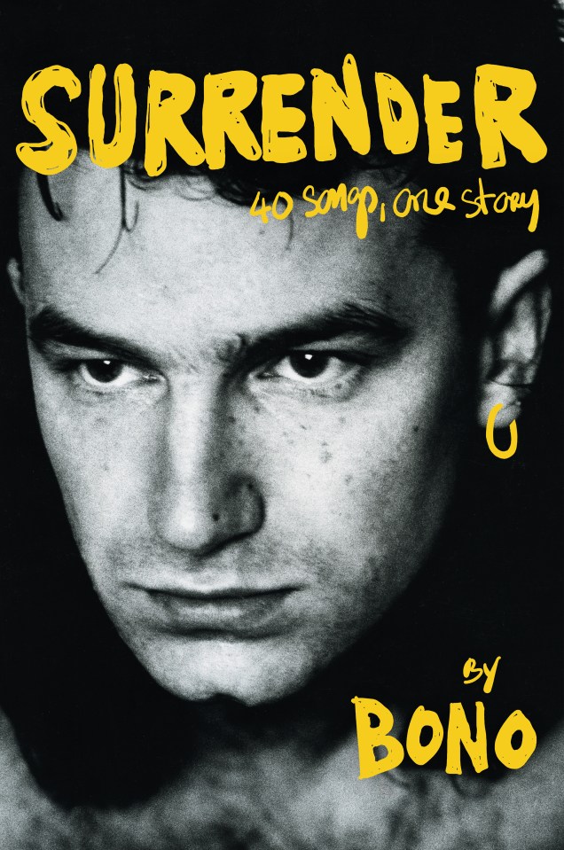 Surrender: 40 Songs, One Story is published in hardback by Hutchinson Heinemann tomorrow. The audiobook is read by Bono himself