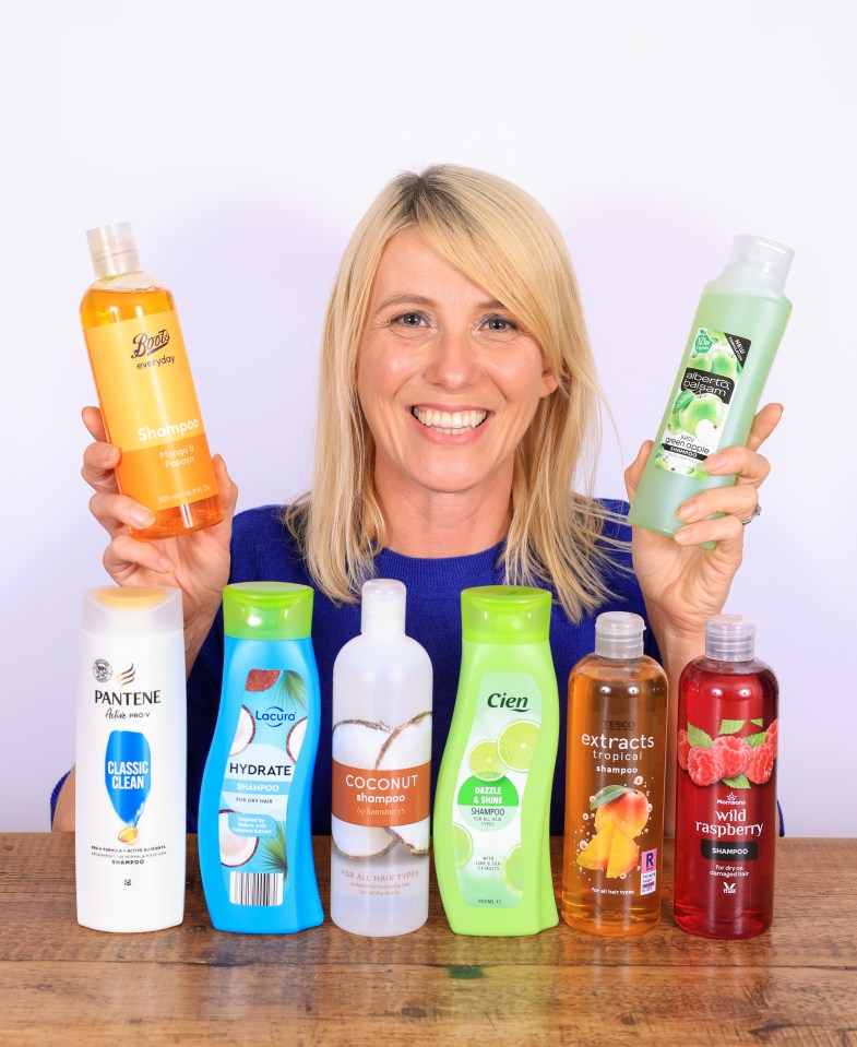 Lynsey Hope has given the shampoos a rating out of ten based on how well they washed her hair