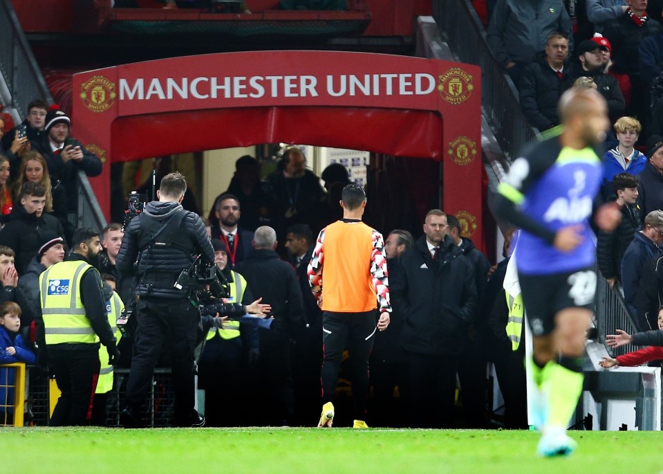 Ronaldo walked down the tunnel and left the stadium before the end of the Tottenham win after refusing to come on as a sub