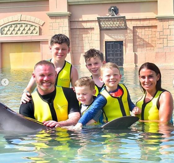 Coleen and Wayne Rooney are currently relaxing on holiday with their four kids in Dubai