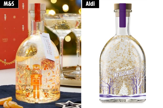 Last year Marks and Spencer claimed Aldi copied its gin design