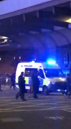 Police outside Eventim Apollo as 3,000 attendees were evacuated