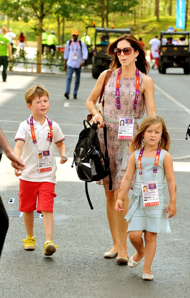 Princess Mary with her kids