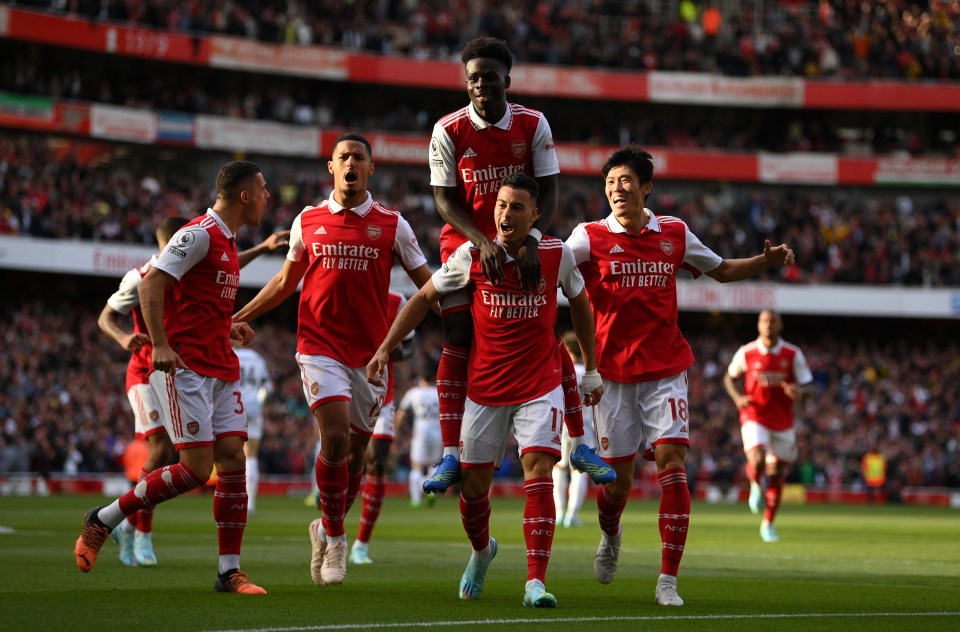 Arsenal are top of the Premier League table after an impressive start