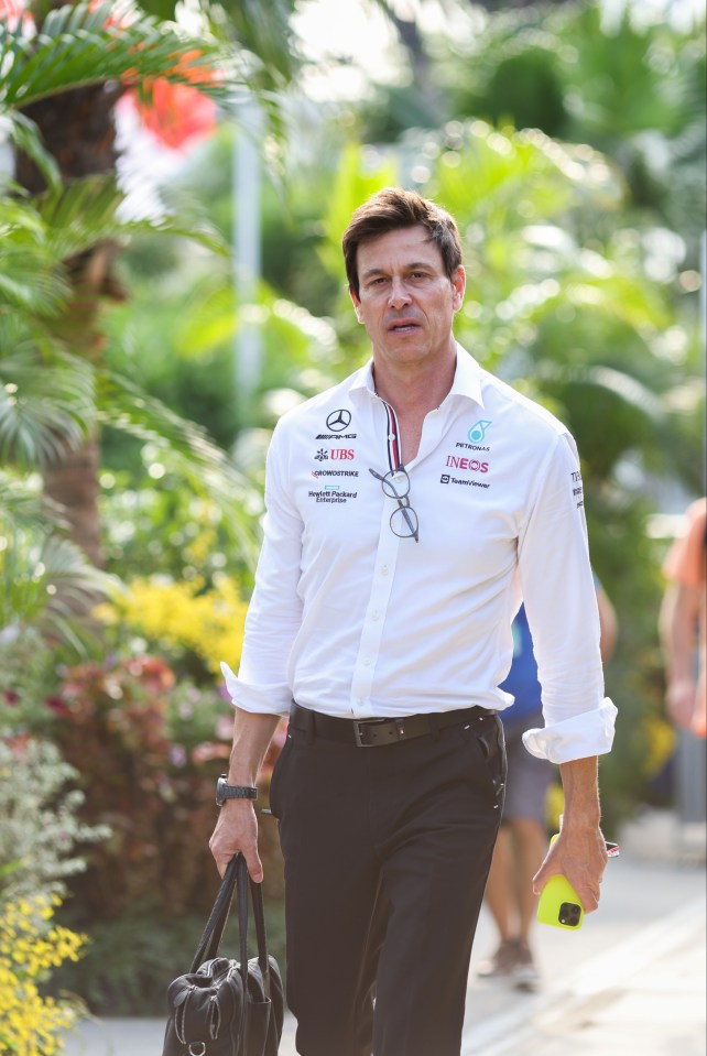 Toto Wolff during practice ahead of the F1 Grand Prix of Singapore