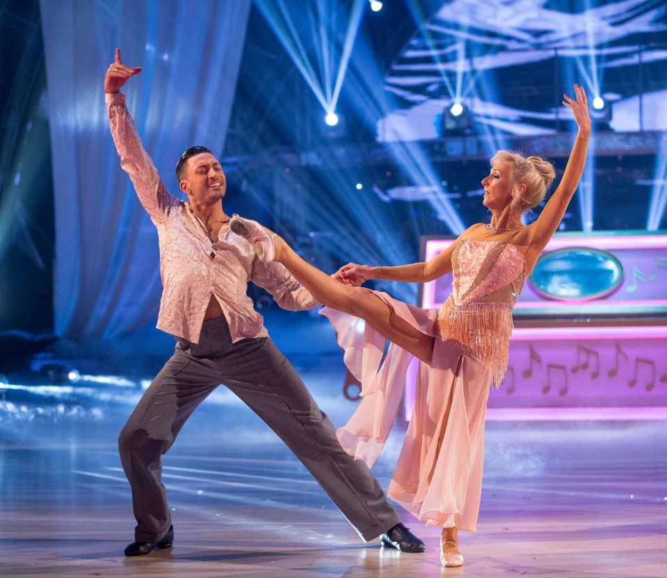 Trained ballerina Debbie McGee performed ballet in her final dance