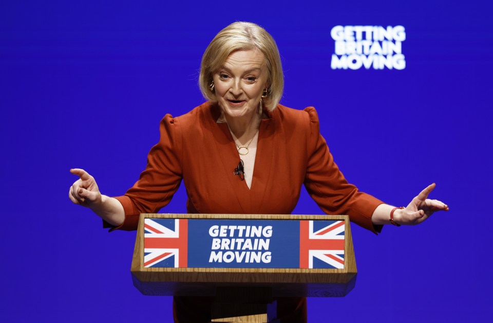 Liz Truss vowed to get Britain "moving through the tempest" in her key note speech at the Conservative Party conference today