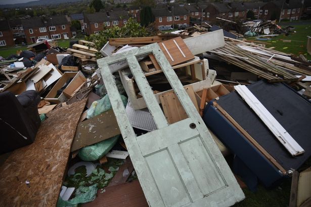 Mounds of rubbish have been dumped near residents' homes in Cardiff