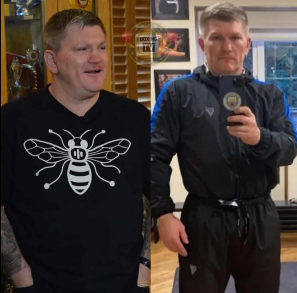 Ricky Hatton has lost over two stone preparing for his clash with Barerra