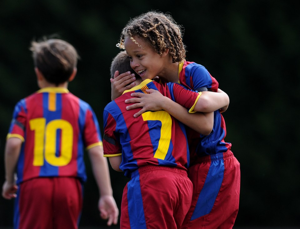 At eight-years-old, Simons was the star of the Catalans' youth team