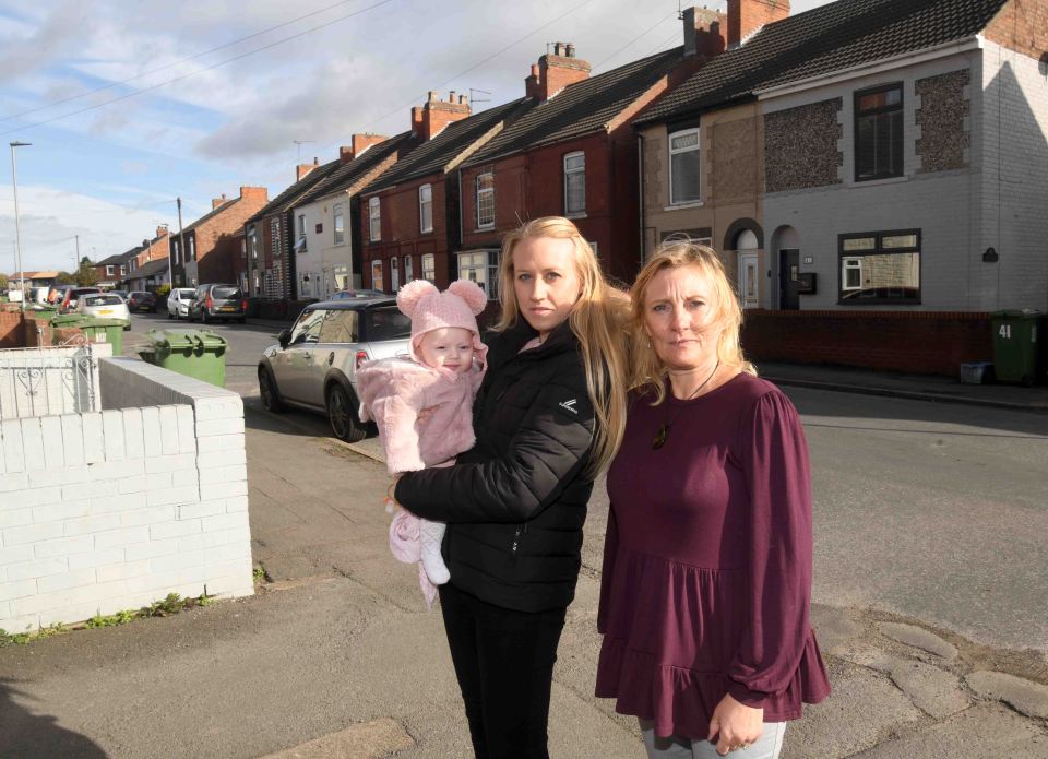 Kerry Chambers, right, says her daughter and granddaughter were almost killed by a reckless driver