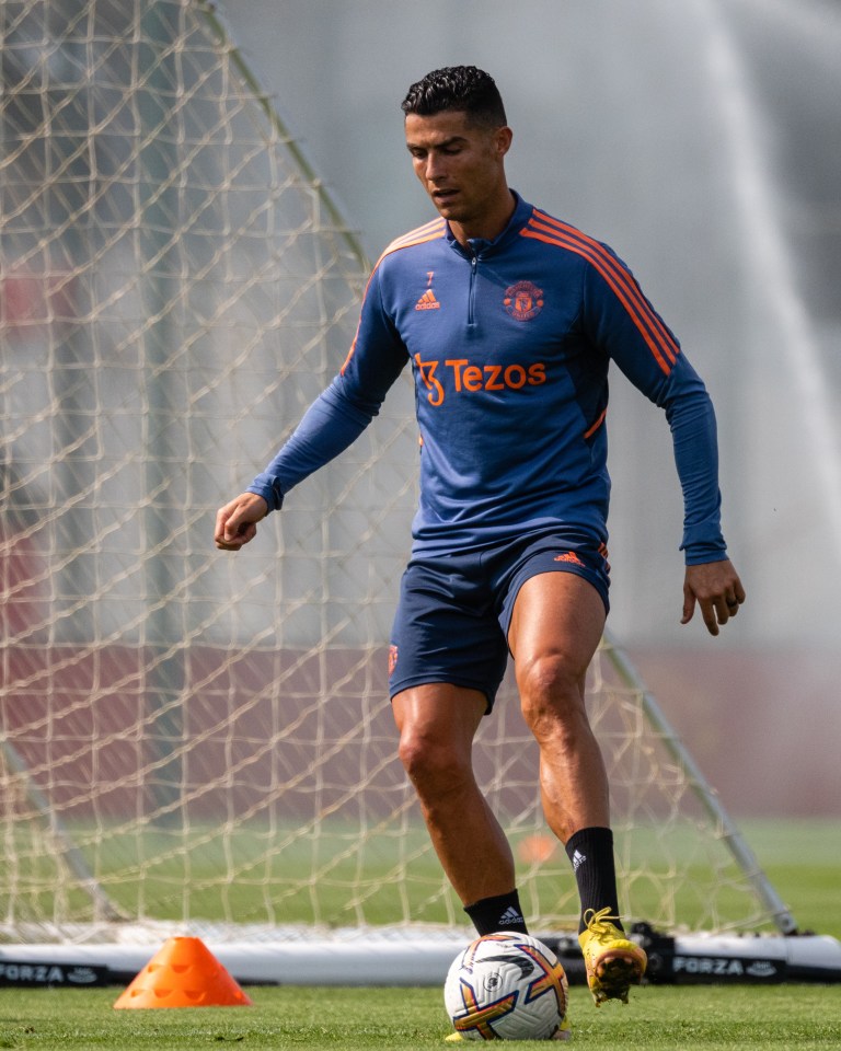 Cristiano Ronaldo has been banished from training with Man Utd's first-team