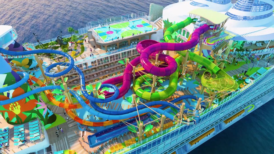 Icon of the Seas has the largest waterpark at sea in the world