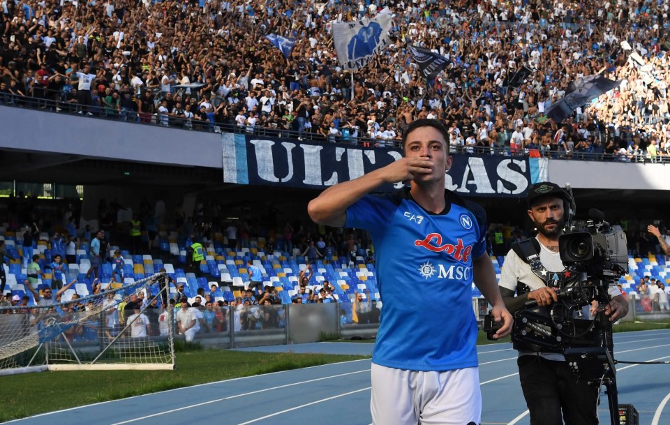 Napoli's fans are toasting new heroes, including Giacomo Raspadori