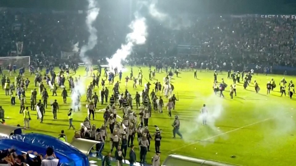 At least 125 people including children and police officers were killed in a football riot