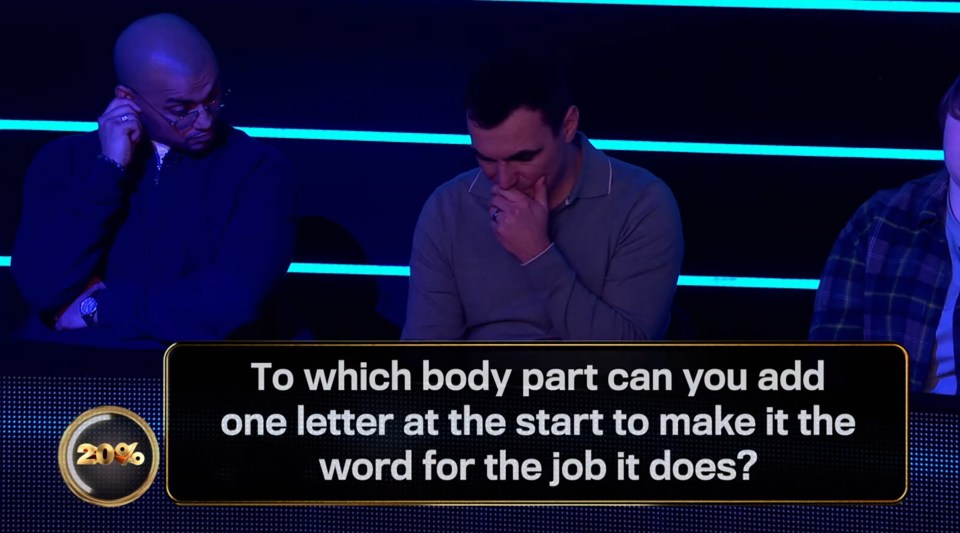 Viewers claimed he gave the answer away by rubbing his ear