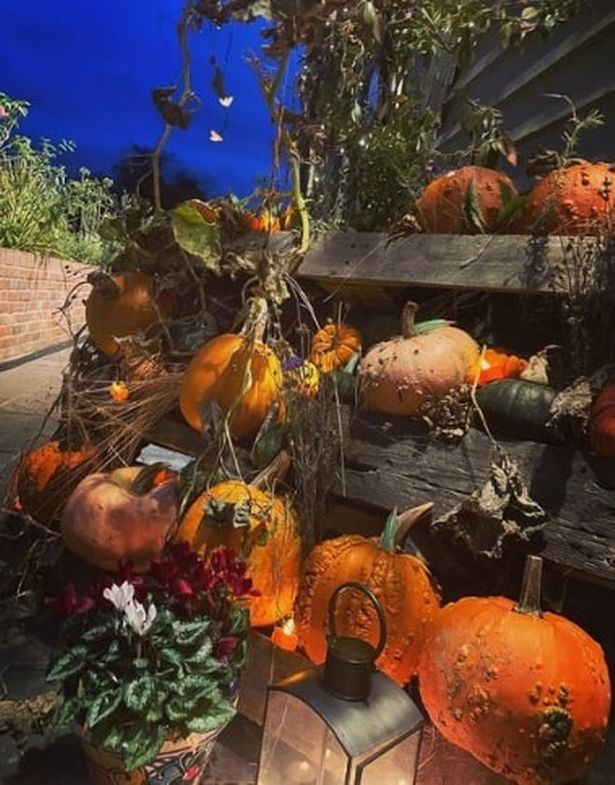 Gemma Collins pulled out all the stops with this pumpkin display