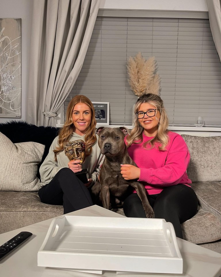 She stars in Gogglebox with her dog Vinnie and her pal Abbie Lynn