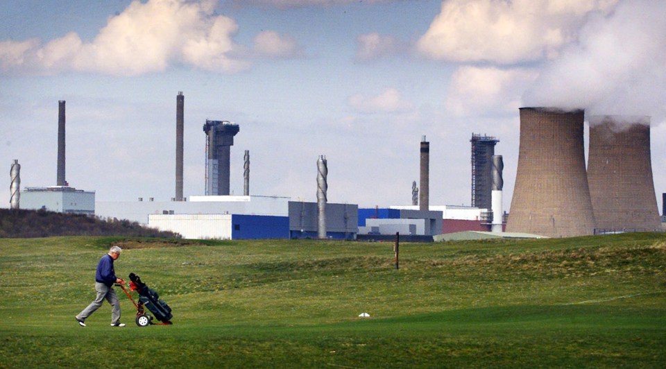 The plant, next to a golf course, was home to the UK's worst nuclear accident in 1957