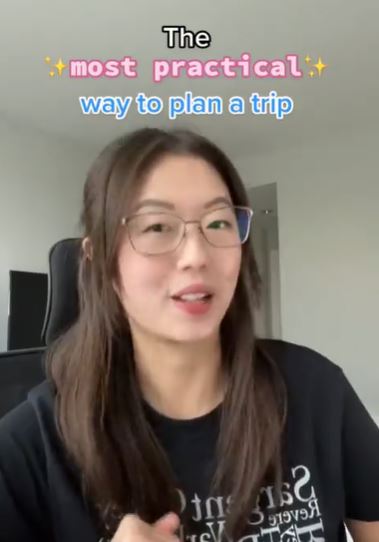 TikTok user Jessica has shared the clever way she plans all of her trips without the stress